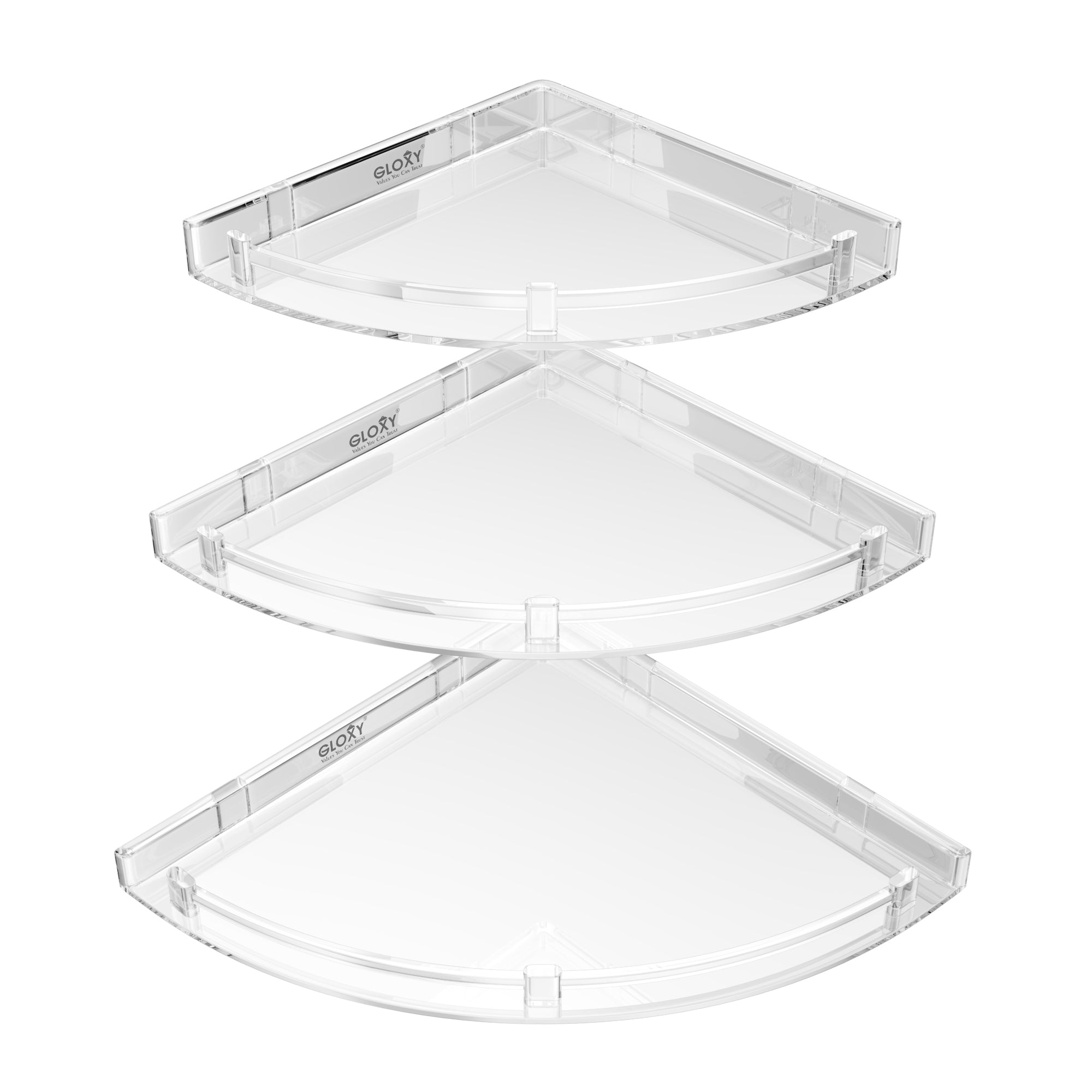 Bathroom Corner Organizer Wall Shelf for Bathroom (3 Pieces Set/7*9*11 Inch)