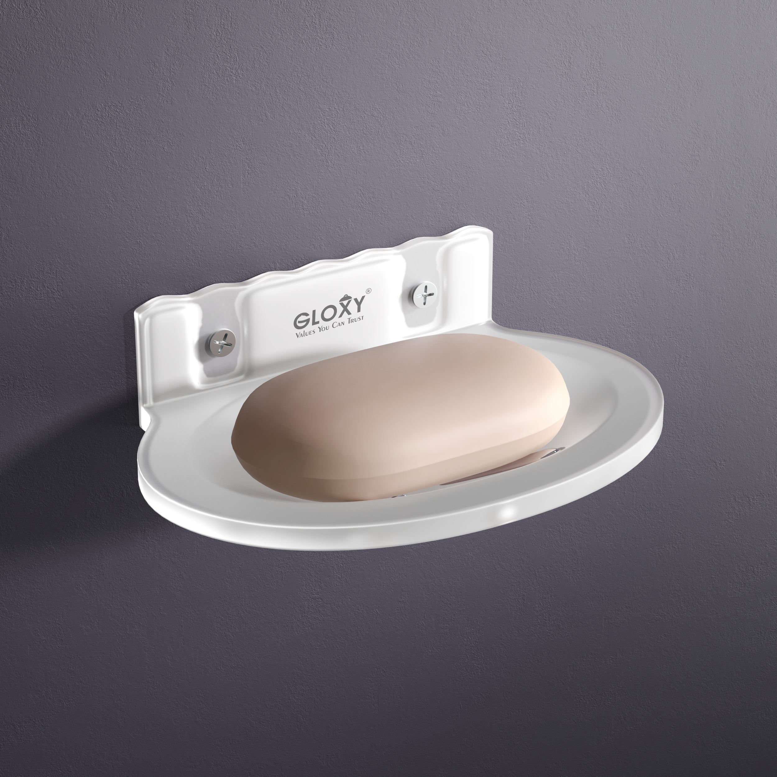 Wall Mount Acrylic Single Soap Dish