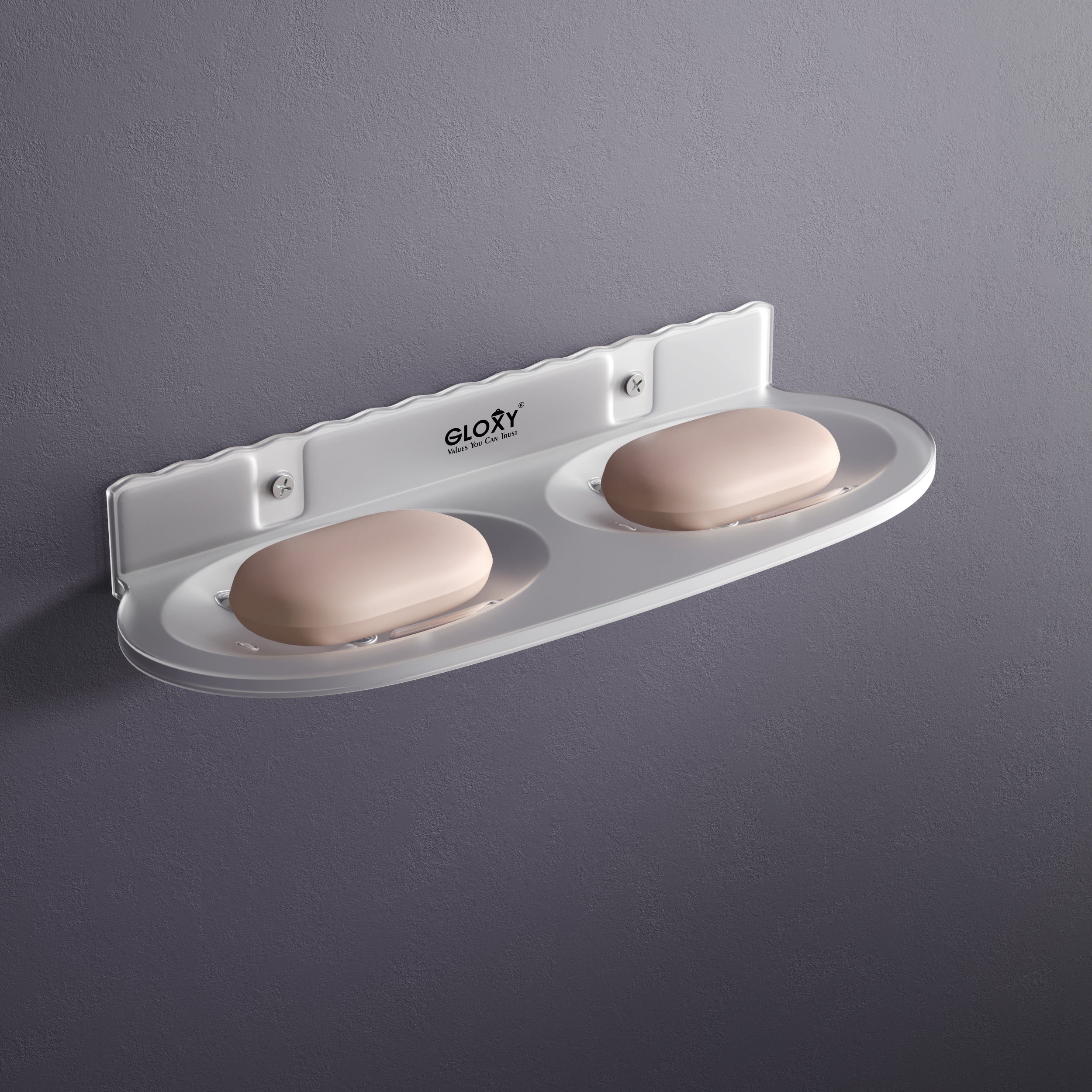 Acrylic Double Soap Dish/Soap Holder/Soap Stands for Bathroom